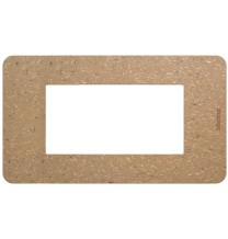 Placca 4 moduli Bio in biopolimero naturale MatixGo BTICINO JA4804BB