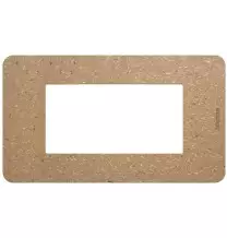 Placca 4 moduli Bio in biopolimero naturale MatixGo BTICINO JA4804BB