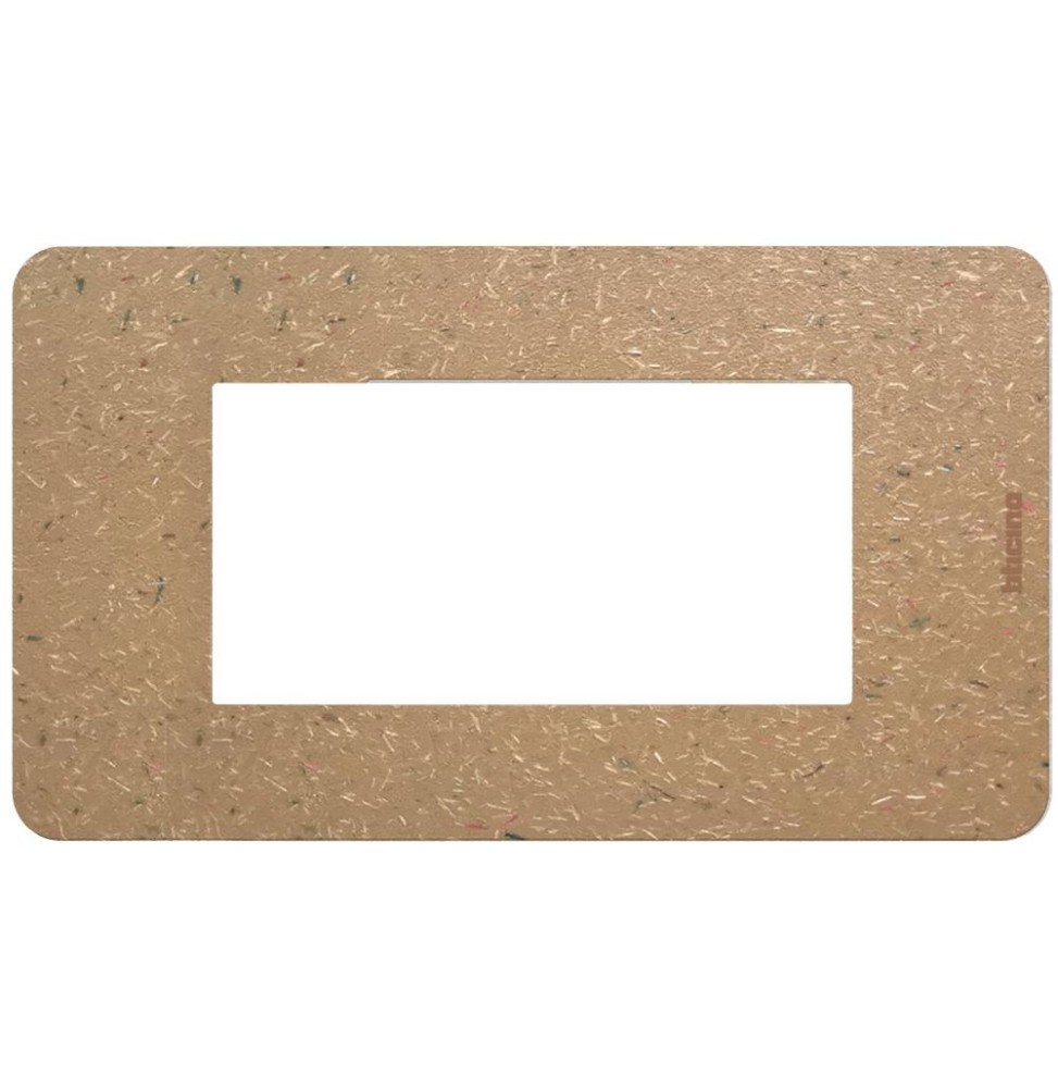 Placca 4 moduli Bio in biopolimero naturale MatixGo BTICINO JA4804BB