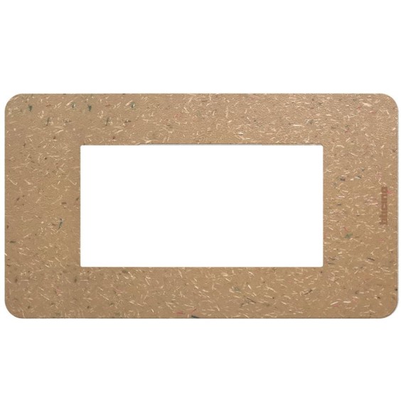 Placca 4 moduli Bio in biopolimero naturale MatixGo BTICINO JA4804BB