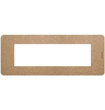 Placca 7 moduli Bio in biopolimero naturale BTICINO MatixGo JA4807BB
