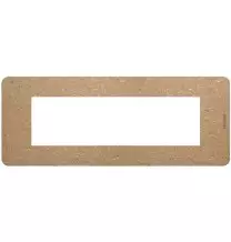 Placca 7 moduli Bio in biopolimero naturale BTICINO MatixGo JA4807BB