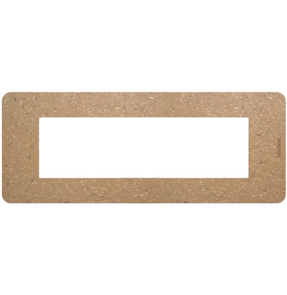 Placca 7 moduli Bio in biopolimero naturale BTICINO MatixGo JA4807BB