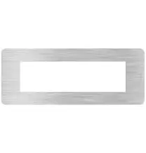 Placca 7 moduli in alluminio serie MatixGo BTicino JA4807EA