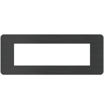 Placca 7 moduli Black Nickel Nero serie MatixGo Bticino JA4807EN