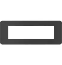 Placca 7 moduli Black Nickel Nero serie MatixGo Bticino JA4807EN