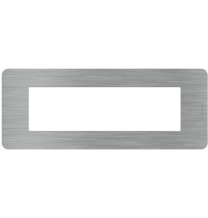Placca 7 moduli Steel Acciaio serie MatixGo BTicino JA4807ES