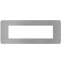Placca 7 moduli Steel Acciaio serie MatixGo BTicino JA4807ES