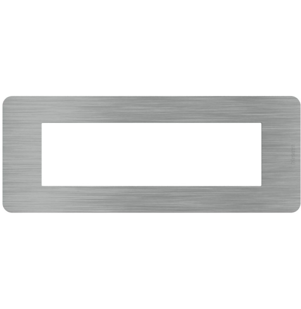 Placca 7 moduli Steel Acciaio serie MatixGo BTicino JA4807ES