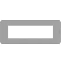Placca 7 moduli Grey Grigio serie MatixGo BTicino JA4807JG