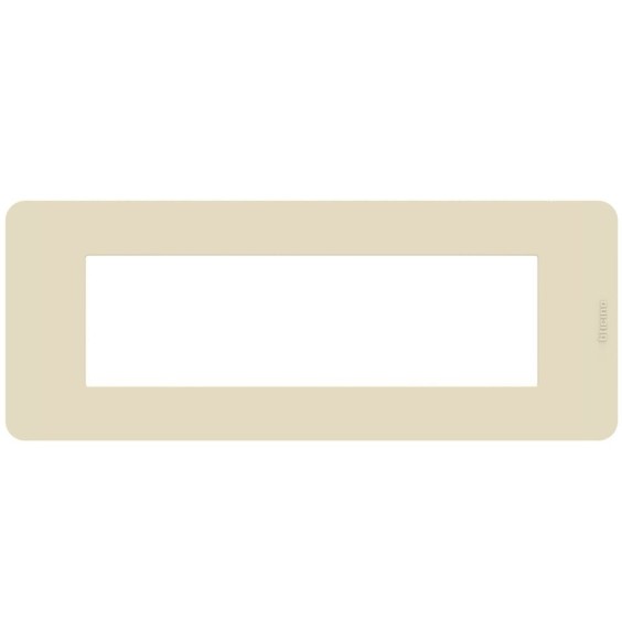 Placca 7 moduli in tecnopolimero Ivory Avorio MatixGo BTICINO JA4807TI
