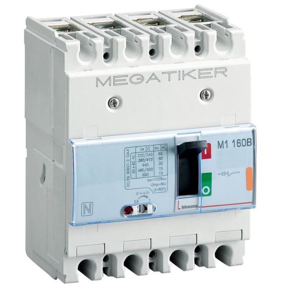 Interruttore magnetotermico Bticino MEGATIKER 3P+N 160A 16kA T714E160