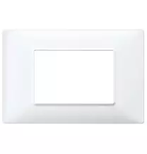 Placca Vimar Plana 3 moduli bianca in tecnopolimero 14653.01
