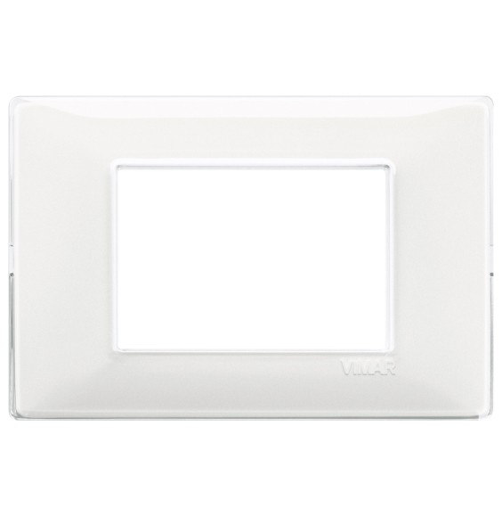 Placca 3 moduli Reflex neve in tecnopolimero Vimar Plana 14653.41