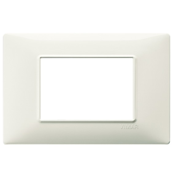 Placca 3 moduli avorio in tecnopolimero Vimar Plana codice 14653.02