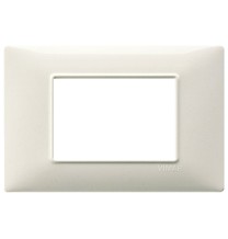 Placca 3 moduli bianco granito in tecnopolimero Vimar Plana 14653.06