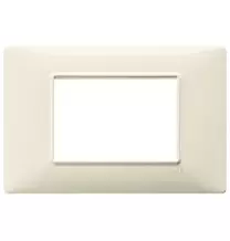 Placca 3 moduli beige in tecnopolimero Vimar Plana 14653.03