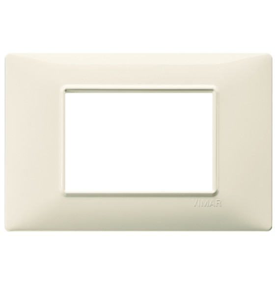 Placca 3 moduli beige in tecnopolimero Vimar Plana 14653.03