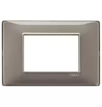 Placca 3 moduli Reflex cenere in tecnopolimero Vimar 14653.40
