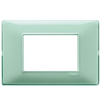 Placca 3 moduli Reflex menta in tecnopolimero Vimar 14653.44