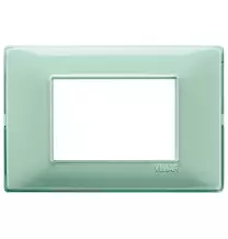 Placca 3 moduli Reflex menta in tecnopolimero Vimar 14653.44
