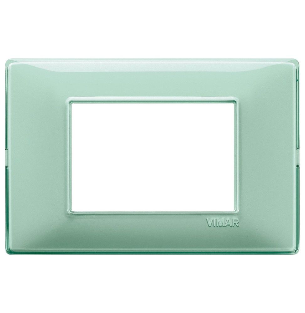 Placca 3 moduli Reflex menta in tecnopolimero Vimar 14653.44