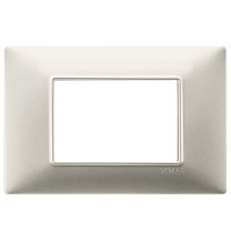 Placca 3 moduli nichel opaco in tecnopolimero Vimar Plana 14653.21