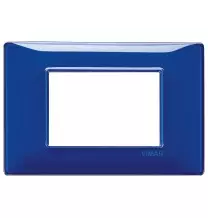 Placca 3 moduli Reflex Zaffiro in tecnopolimero Vimar 14653.50