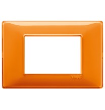 Placca 3 moduli Reflex arancio in tecnopolimero Vimar 14653.48
