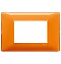Placca 3 moduli Reflex arancio in tecnopolimero Vimar 14653.48