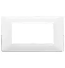 Placca 4 moduli Reflex neve in tecnopolimero Vimar 14654.41