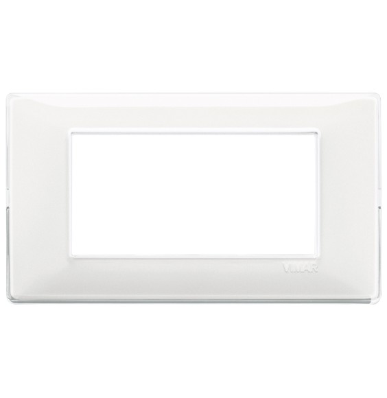 Placca 4 moduli Reflex neve in tecnopolimero Vimar 14654.41