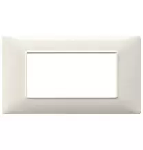 Placca 4 moduli bianco granito in tecnopolimero Vimar Plana 14654.06