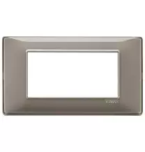 Placca 4 moduli Reflex cenere in tecnopolimero Vimar 14654.40