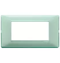 Placca 4 moduli Reflex menta in tecnopolimero Vimar Plana 14654.44
