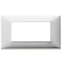 Placca 4 moduli alluminio spazzolato Vimar Plana 14654.81