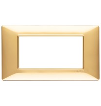 Placca 4 moduli oro lucido in tecnopolimero Vimar Plana 14654.24