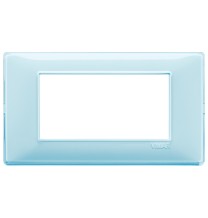 Placca 4 moduli Vimar Plana in tecnopolimero Reflex 14654.45