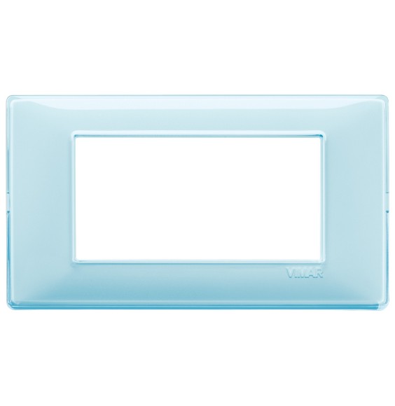 Placca 4 moduli Vimar Plana in tecnopolimero Reflex 14654.45