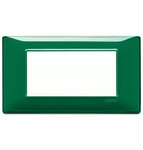 Placca 4 moduli Reflex smeraldo in tecnopolimero Vimar 14654.47