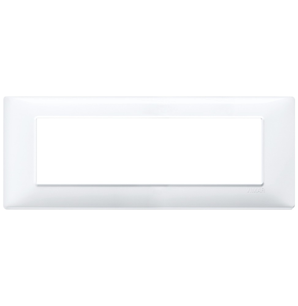 Placca 7 moduli bianco in tecnopolimero Vimar Plana 14657.01