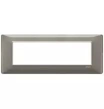 Placca Vimar Plana 7 moduli Reflex cenere in tecnopolimero 14657.40