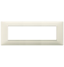 Placca 7 moduli beige in tecnopolimero Vimar Plana 14657.03