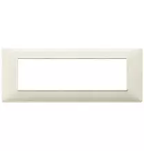 Placca 7 moduli beige in tecnopolimero Vimar Plana 14657.03
