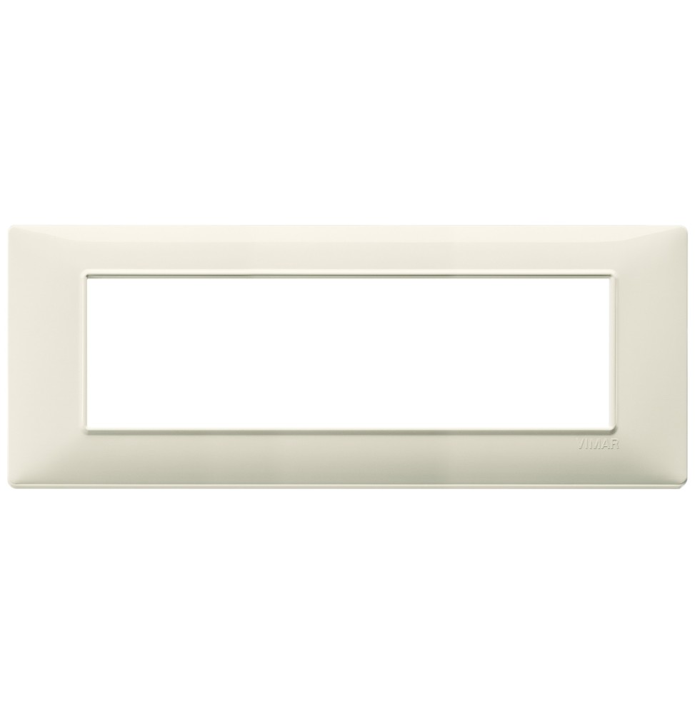 Placca 7 moduli beige in tecnopolimero Vimar Plana 14657.03