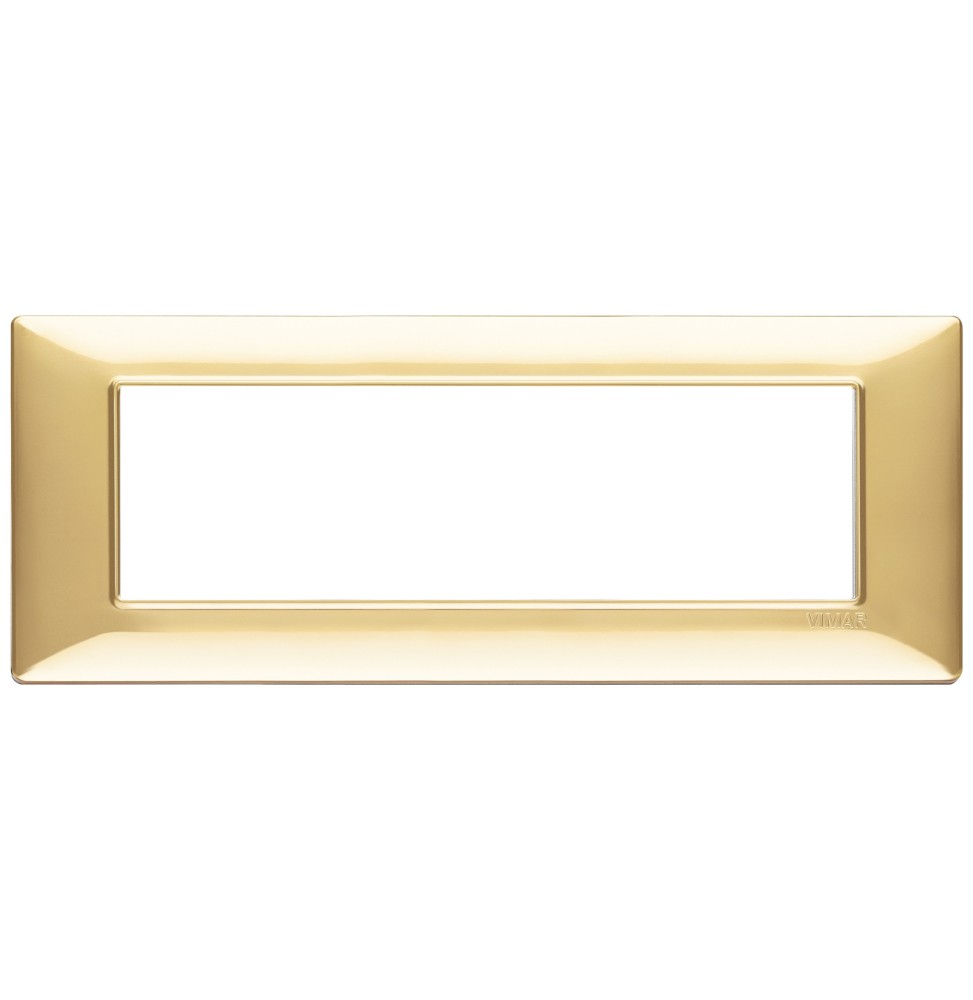 Placca 7 moduli oro lucido in tecnopolimero Vimar Plana 14657.24