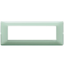 Placca Vimar Plana 7 moduli Reflex menta in tecnopolimero 14657.44