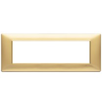 Placca 7 moduli oro opaco in tecnopolimero Vimar Plana 14657.25