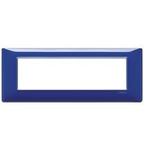 Placca 7 moduli Vimar Plana in tecnopolimero Reflex zaffiro 14657.50
