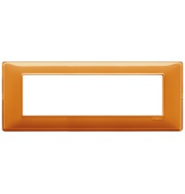Placca 7 moduli Reflex arancio in tecnopolimero Vimar 14657.48
